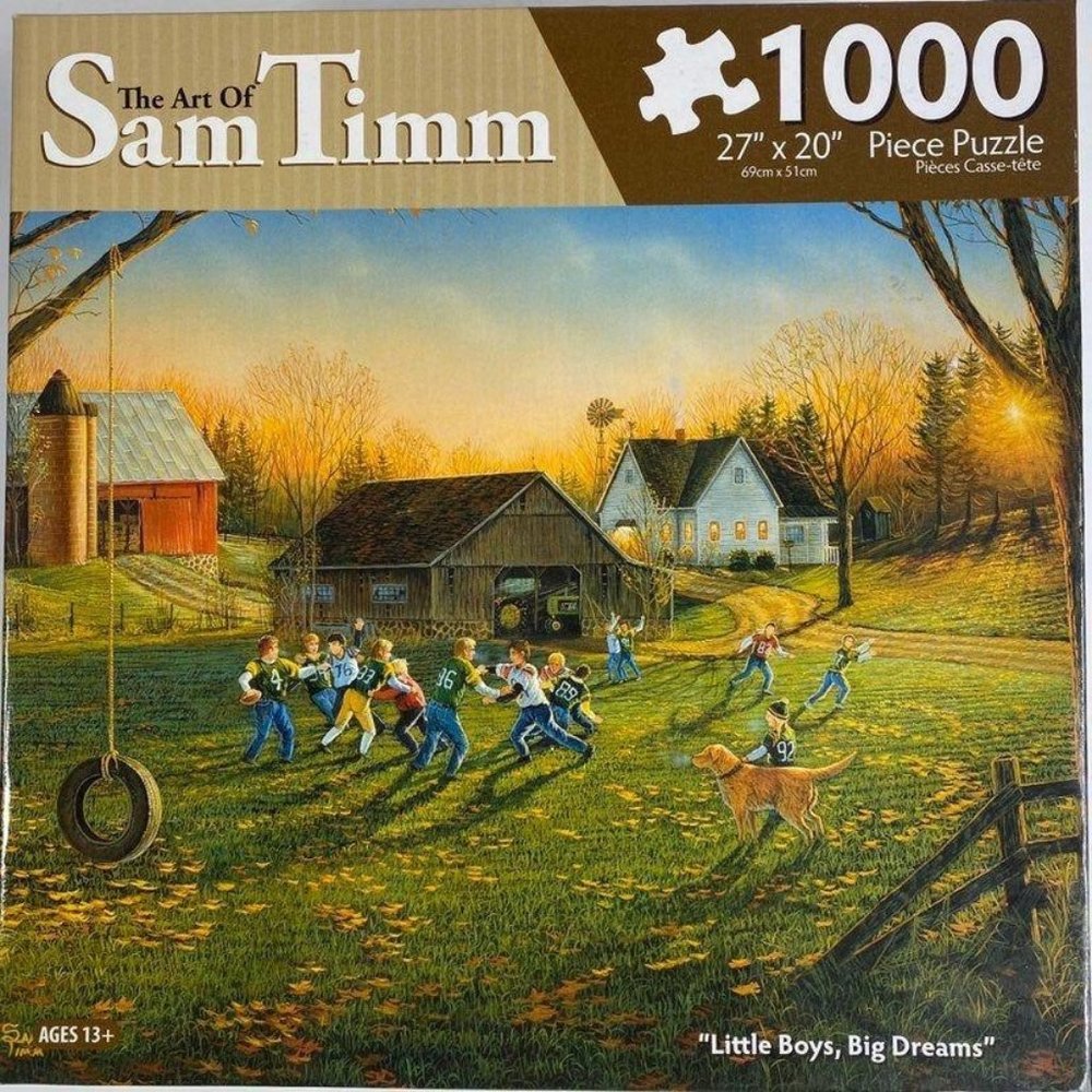 The Art of Sam Timm Little Boys‎ Big Dreams 1000 Piece Jigsaw Puzzle Sealed